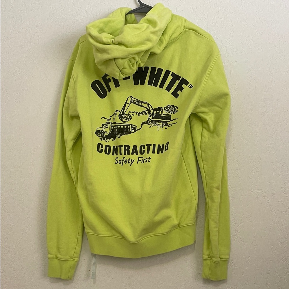 Off-White Men's Neon Yellow Sweater